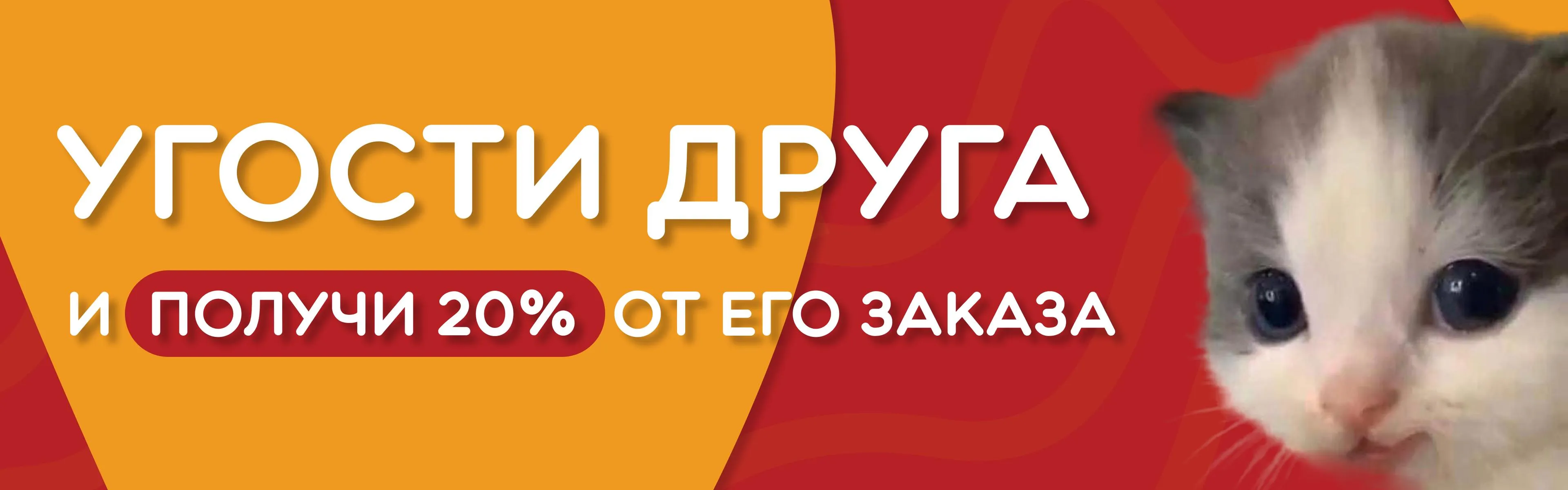 20% кешбек от друга